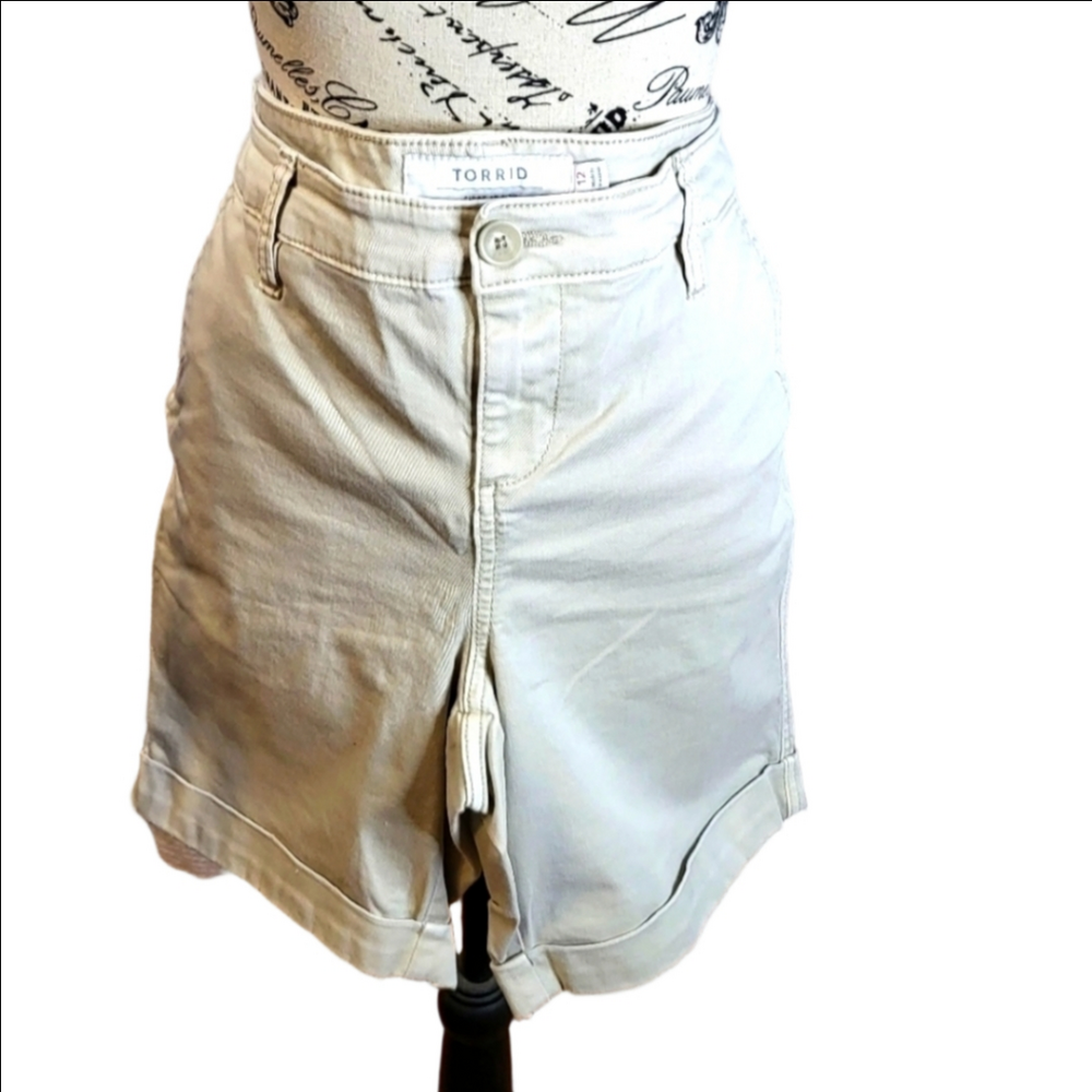 Torrid Khaki Bermuda Shorts Size 12